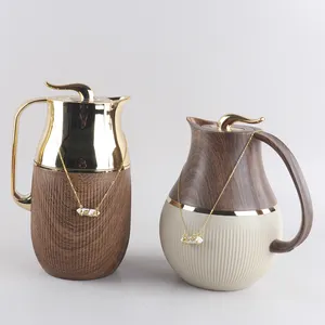热卖彩色阿拉伯咖啡茶壶1.0L真空保温瓶定制标志咖啡茶壶供应商和制造商
