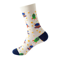 Chaussettes tricotées unisexes respirantes en coton coloré à imprimé animalier, motif amusant, pour usage quotidien – Meilleures ventes