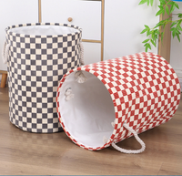 Panier à linge robuste en EVA imperméable et écologique, organisateur de garde-robe, panier de rangement pliable en coton et lin, grand format, portable