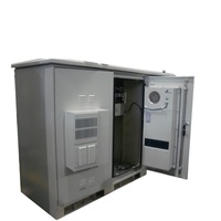 Armoire extérieure en acier galvanisé W-TEL 20U, niveau de protection IP65, double compartiment, boîtier pour instruments électroniques, télécommunications