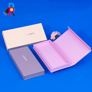 Boîte cadeau magnétique en carton rigide, écologique, de haute qualité, personnalisée en gros, avec dorure argentée - Product Image 2