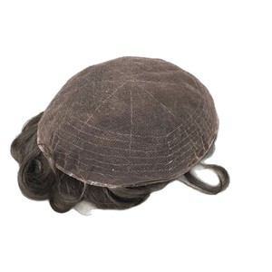 Parrucca <span class=keywords><strong>da</strong></span> <span class=keywords><strong>uomo</strong></span> in pizzo integrale, realizzata a mano, con <span class=keywords><strong>capelli</strong></span> <span class=keywords><strong>veri</strong></span>, rete HD per extension, <span class=keywords><strong>capelli</strong></span> corti, multicolore - Product Image 5