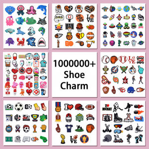 Nova Chegada Designer PVC Sapato Encantos Personalizado Tamanão Decorações em Massa Atacado Decorações De Sapato - Product Image 2