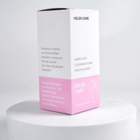 Vente en gros petite boîte à cosmétiques quantité minimale de commande populaire, expédition facile, rose clair vide, impression personnalisée, boîte d'emballage en papier pour cartes