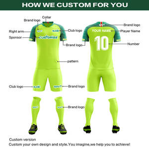 Benutzer definierte Fußball Trikot Blank Fußball Sport Shirt Bestickte Fußball Team Logo Bekleidung Kinder Fußball Kit Männer Fußball Kit - Product Image 6