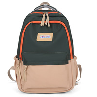 Sac à dos léger de couleur contrastée pour étudiant en informatique de grande capacité sac de voyage de loisirs en plein air