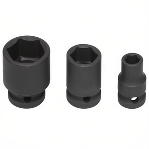 Jeu de clés à douille à chocs Fervi, 3 pièces, métrique, à entraînement hexagonal, pour réparation automobile, 1/2 pouce, qualité industrielle, garantie 3 ans - Product Image 2