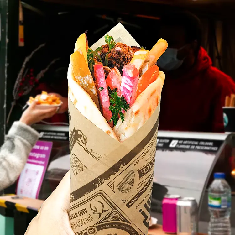 Preço competitivo personalizado Greaseproof Siliconized Papel De Embrulho Rolo Deli Sandwich Burger Food Wrap Paper