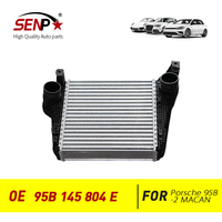 SENP 95B 145 804 E Intercooler Charge Air Cooler Cocok untuk Porsche Macan 95B.2 Turbo Suku Cadang Sistem Pendingin