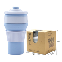 Bouteille d'eau pliable élégante 300ML sans BPA Bouteille d'eau pliable de sport en plein air