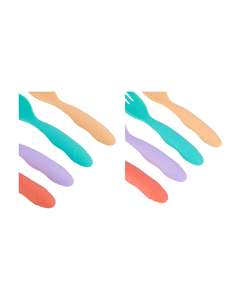 Ensemble de 16 fourchettes et cuillères en silicone réutilisables, écologiques, de qualité alimentaire, résistantes à la chaleur, pour bébés, en provenance du Vietnam - Product Image 3