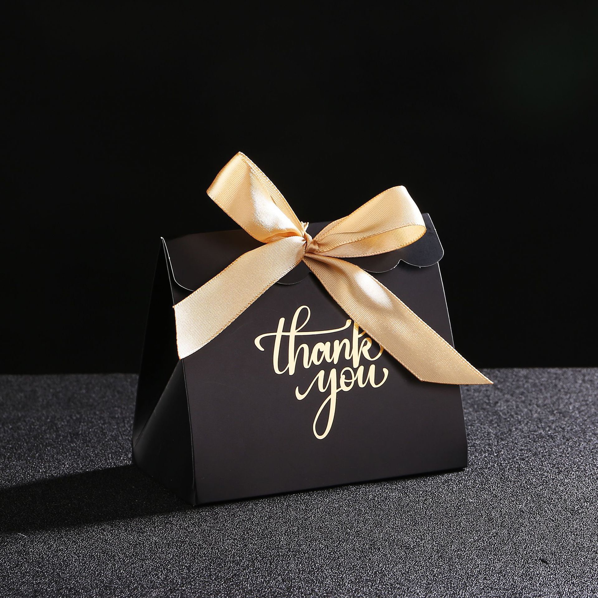 Black + gold ribbon