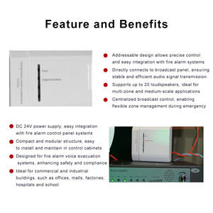 Módulo de Control de Sistema de Difusión Direccionable TX7214 EN54, CC 24V, 20 Dispositivos, 1 Año de Garantía para Sistema de Alarma contra Incendios - Product Image 2