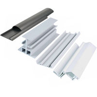 Profils de rail coulissant pour rideaux de fenêtre en PVC rigide, durables, écologiques, au design moderne, fabriqués par extrusion