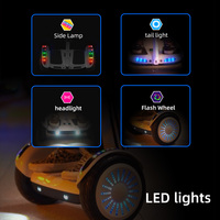 Hot Sale Smart selbst ausgleichende LED-Leuchten Elektro roller 10-Zoll-Segway-Hoverboard mit drahtlosem Btooth-Lautsprecher