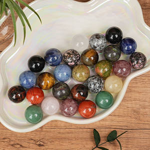 Bolas de Cristal de Pedra Natural para Cura, Artesanato em Quartzo Polido, Esferas de Cristal Mini de 20mm para Decoração - Product Image 3