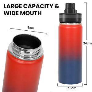 Großhandel Tragbare Thermosflaschen für Outdoor-Sport, Edelstahl-Wasserflasche mit Individuellem Logo - Product Image 5
