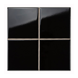 Piastrelle Pretagliate Nere Lucide 20x20, Mosaico 10x10 per Pareti e Pavimenti - Product Image 4