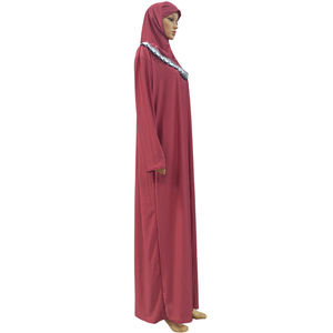 Abaya de Ramadan en <span class=keywords><strong>dentelle</strong></span> pour femmes, Robe de prière, Hijab, Jilbab, Kaftan, Robe longue, vêtements islamiques, <span class=keywords><strong>Djellaba</strong></span> - Product Image 2