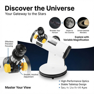 Telescopio reflector de 76 mm de diámetro de objetivo para observación astronómica, regalo para niños amantes de las estrellas - Product Image 4