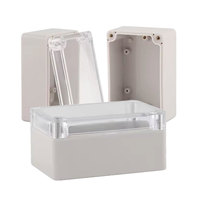 Boîtier de jonction extérieur étanche en ABS/PC, type F, IP65, anti-poussière, pour distribution de câbles, surveillance, interrupteur d'alimentation, transparent
