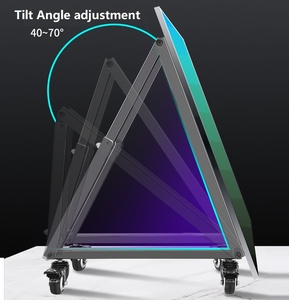 HILLPORT 32-70 "TVカートフリーリフティングローリングマウントスタンドトロリープラズマスクリーンLEDLCDモニター低高さSoporte TV Mesa SC5100 - Product Image 1