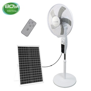 Ventilador Recargable de Plástico con Energía Solar y Batería, con Control Remoto, 16 Pulgadas, 4 Velocidades, Larga Duración, para Uso en Automóviles - Product Image 2