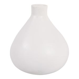 Vaso in terracotta arrotondato, moderno oggetto decorativo per soggiorno, camera da letto, ufficio, tavolo da pranzo, vaso in ceramica e porcellana - Product Image 1