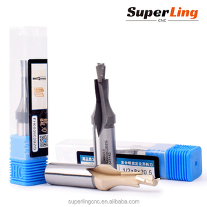 Shufeng TCT Cnc <span class=keywords><strong>Router</strong></span> Bits Helicoidal Brocas Máquinas Herramientas Fresadora Broca para Máquina de Corte de Madera - Product Image 5