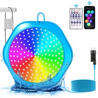 Lumière de piscine RGB, contrôle par application à distance, étanche IP68, CRI 100 élevé, éclairage sous-marin à intensité variable, lampe rythmique d'ambiance sous-marine