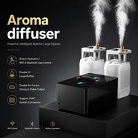Diffuseur d'arômes commercial grande capacité pour usine, contrôle APP/Wi-Fi, diffuseur de parfum métallique sans eau 5L*2, machine à huiles essentielles