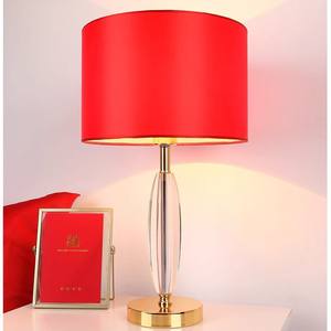 Lampe de table en cristal minimaliste moderne, style américain campagnard, pour salon, chambre à coucher, hôtel, bureau, éclairage décoratif pour chevet - Product Image 4