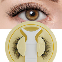 Faux cils en cheveux synthétiques magnétiques forts OEM/ODM, légers, invisibles, sans dégâts, faciles à appliquer, réutilisables, faux cils en bande