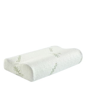 Qualified Soft and Comfort <strong>Memory</strong> <strong>Foam</strong> <strong>Pillow</strong> 200TC Bamboo Solid Pattern Wave Shape for Therapy and Neck Relief - Product Image 1
