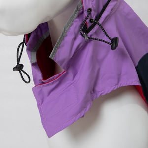 थोक में सबसे अधिक बिकने वाला समायोज्य नायलॉन वाटरप्रूफ कुत्ते के कपड़े जाल में बाहरी चिंतनशील कुत्ते हुडी वर्षा कोट - Product Image 4