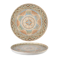 Assiette plate Celest avec rebord Ø 26 cm H 1,7 cm Empilable Porcelaine fine Impression numérique Rinart