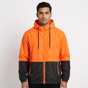 <b>Men's</b> <b>Lightweight</b> Hooded Windbreaker <b>Jacket</b> with Zip-Up Closure Embroidery Waterproof Breathable for Casual Workout <b>Rain</b> Running - Product Image 1