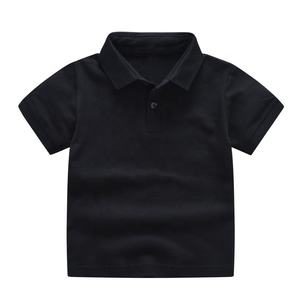 Polo de golf à manches courtes pour enfants, garçons, filles, 100% coton, maille, uniforme scolaire en maille, blanc, noir, rouge, bleu et gris - Product Image 5