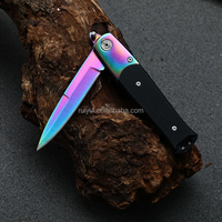Vente en gros G10 Couteau de survie de poche pour camping pliant en plein air personnalisé