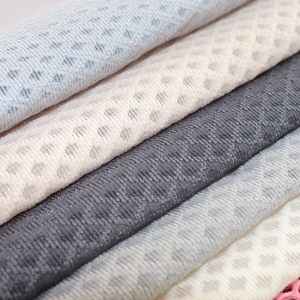 Kim cương lưới 3D bánh sandwich lưới Warp dệt kim 200-260gsm mềm siêu đàn hồi không khí lớp bánh sandwich vải cho bé túi - Product Image 4