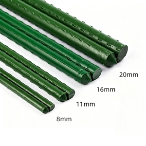 Estaca de soporte para plantas de acero recubierto de plástico verde, para enredaderas, trellis, soporte floral para jardín - Product Image 2
