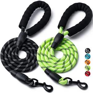 Hunde leine mit bequemem gepolstertem Griff Hoch reflektieren des Training <span class=keywords><strong>Nylon</strong></span> All-in-One-Seil Slip On Lead Pet <span class=keywords><strong>Dog</strong></span> <span class=keywords><strong>Leash</strong></span> - Product Image 5