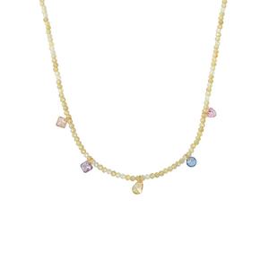 สร้อยคอจี้หินธรรมชาติสแตนเลสสตีลทันสมัยกันน้ำ เครื่องประดับแฟชั่น - Product Image 2