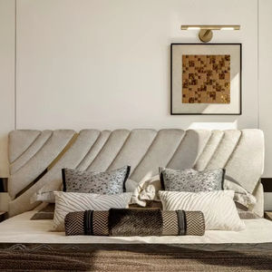 Роскошный набор мебели для спальни с кожаным изголовьем - Product Image 3