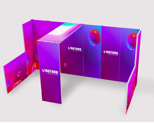 Tianlang Montaje-Free Trade Show Stand Telón de fondo Pantalla modular plegable Equipo de feria comercial flexible portátil - Product Image 1