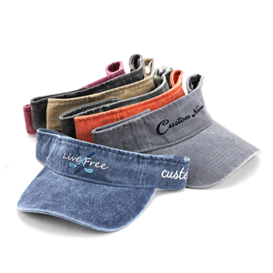 Visera Personalizada con Logotipo Bordado, Nombre, Texto, Sombrero de Sol de Verano para Playa, Ajustable, Retro, para Adultos, Gorra de Béisbol - Product Image 4