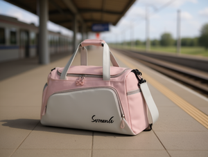 Borsa da viaggio da donna 36-55L in poliestere con chiusura a cerniera, manico morbido, colore solido, per viaggi - Product Image 2