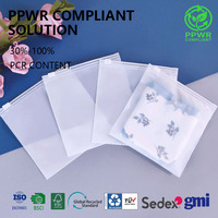 Sacs en plastique souple simple couche leurre sacs en plastique mylar avec logos