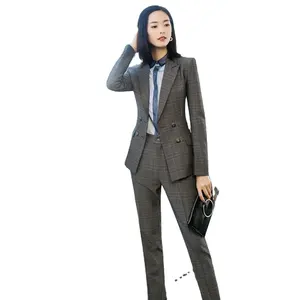 Tailleur-pantalon classique à manches longues pour femmes professionnelles <span class=keywords><strong>Entretien</strong></span> pour vendre des vêtements de travail formels Costumes pour femmes - Product Image 1