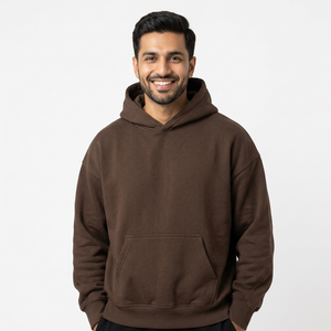 Sudadera con capucha fabricante personalizado bajo moq OEM logo holgado para hombre Sudadera con capucha de manga de gran tamaño peso pesado más tamaño boxy 400gsm sudaderas con capucha de lujo - Product Image 1